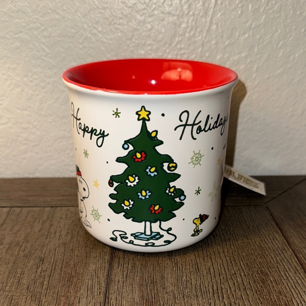 Peanuts Red and Green Holiday Mug